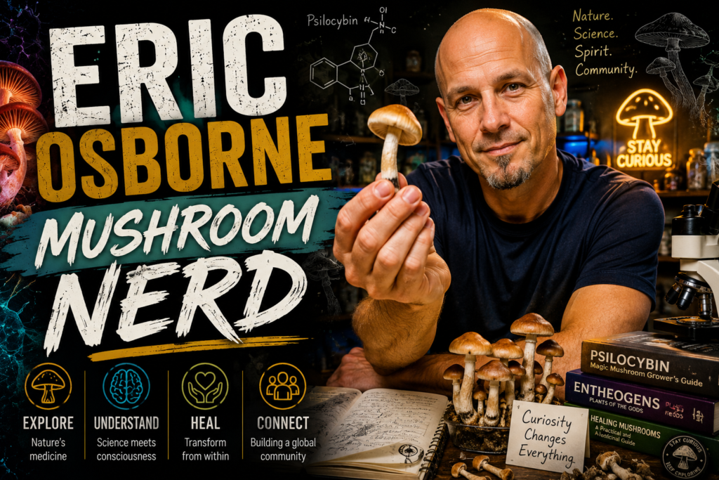 Eric Osborne, mushroom expert and founder of MycoMeditations