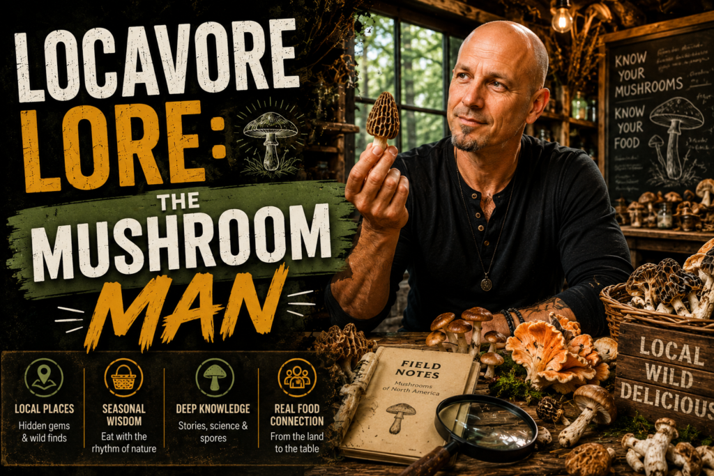 Eric Osborne discussing mushrooms, local food culture, and consciousness exploration